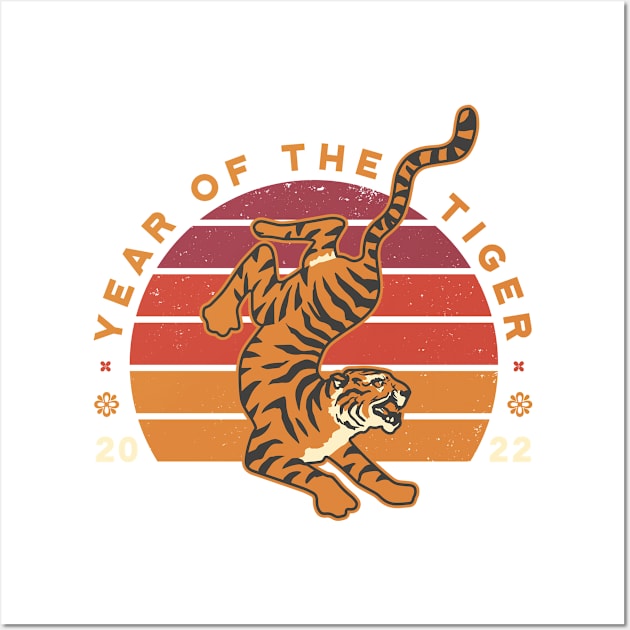 Chinese Year Of The Tiger Wall Art by LindenDesigns